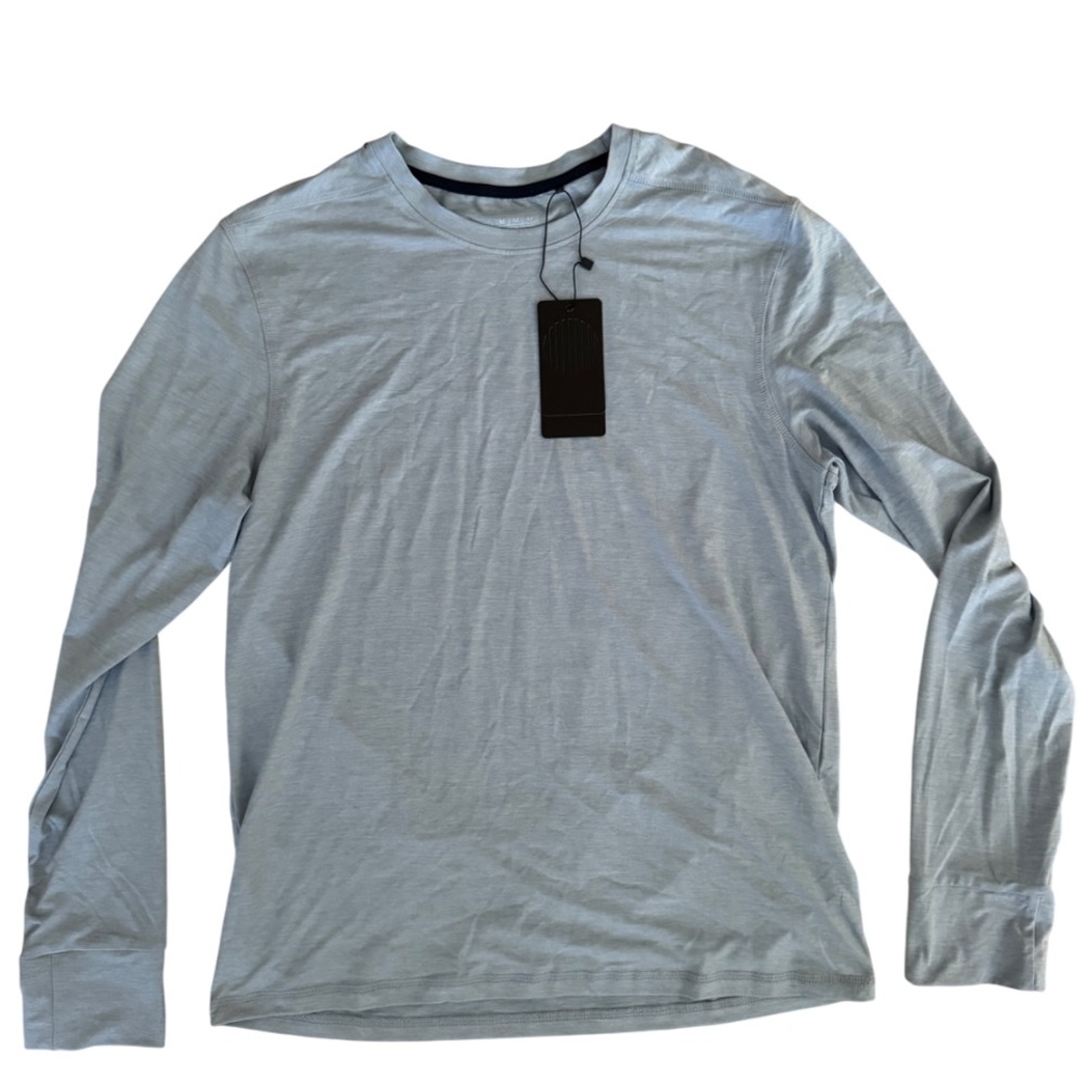 Motion Women’s Cloud Plus Crew Dusty Blue Medium Active Long Sleeve lightweight